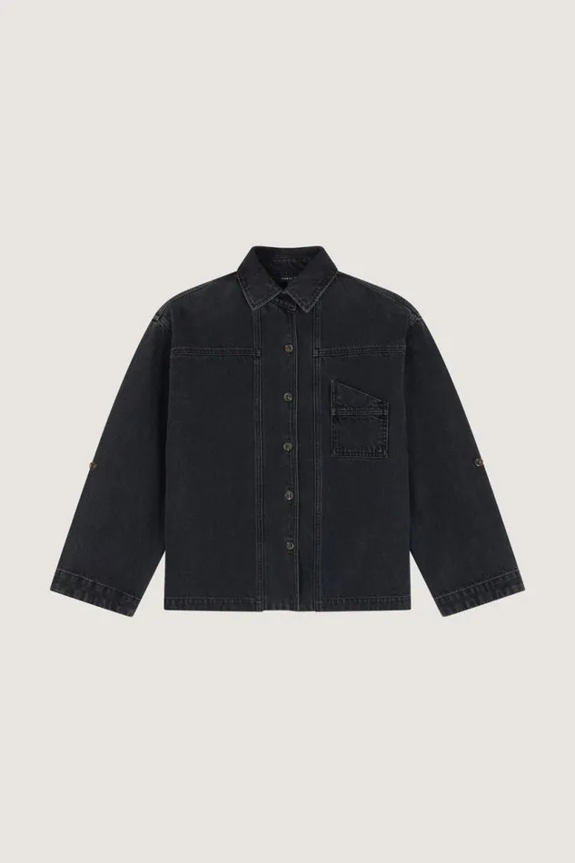 Shirts Women Soeur LION SHIRT Washed Black Denim