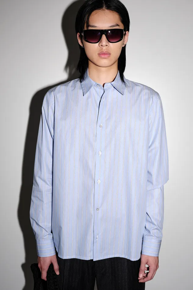 Shirts Wonhundred Men Adriel Multi Stripe 8211 Blue White Stripe
