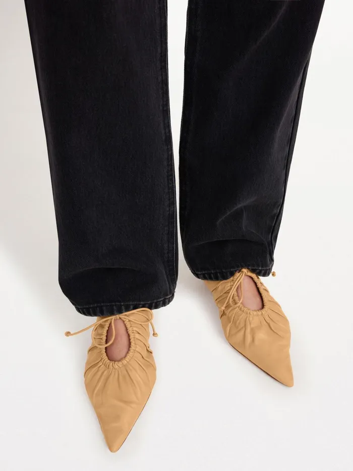 Shoes Women By Malene Birger Masey Leather Mules Sand Beige Shoes Women By Malene Birger Masey Leather Mules Sand Beige