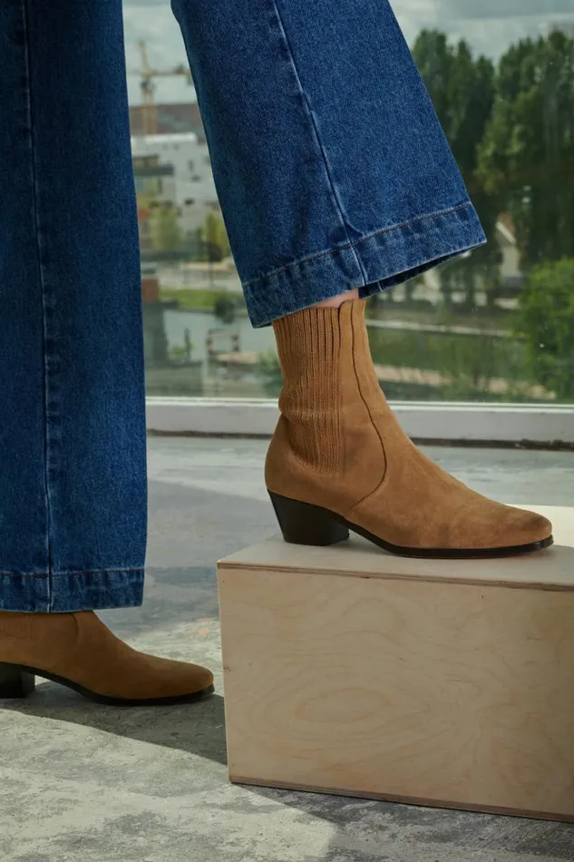 Shoes Women Soeur GAZETTE ANKLE BOOTS Beige