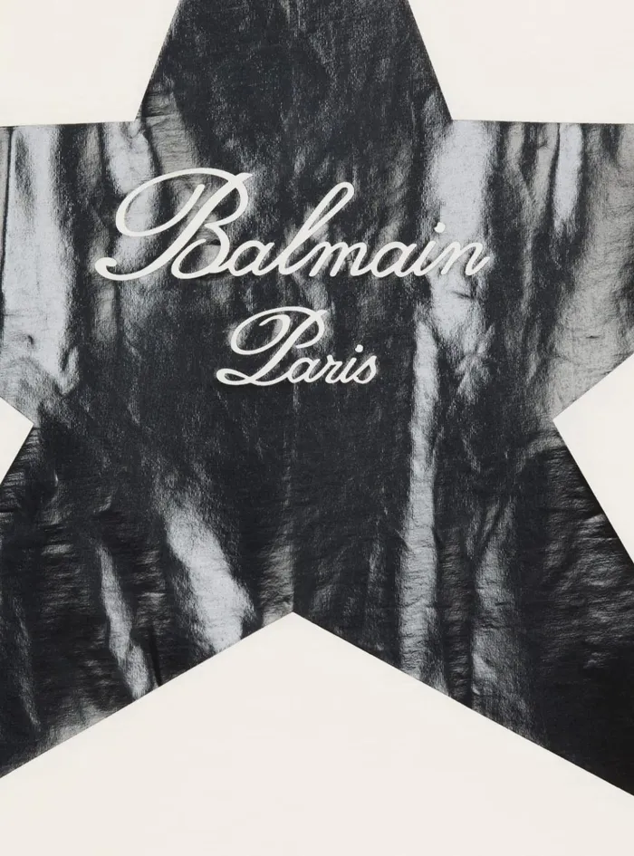Signature Stars Tshirt White Kids Balmain