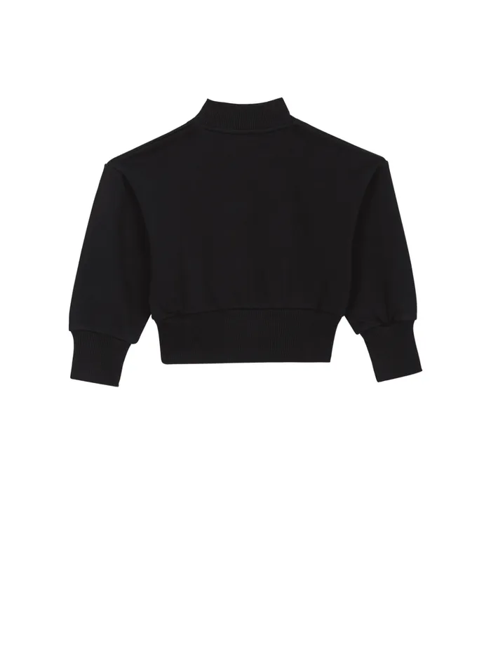 Signature Sweatshirt Black Kids Balmain