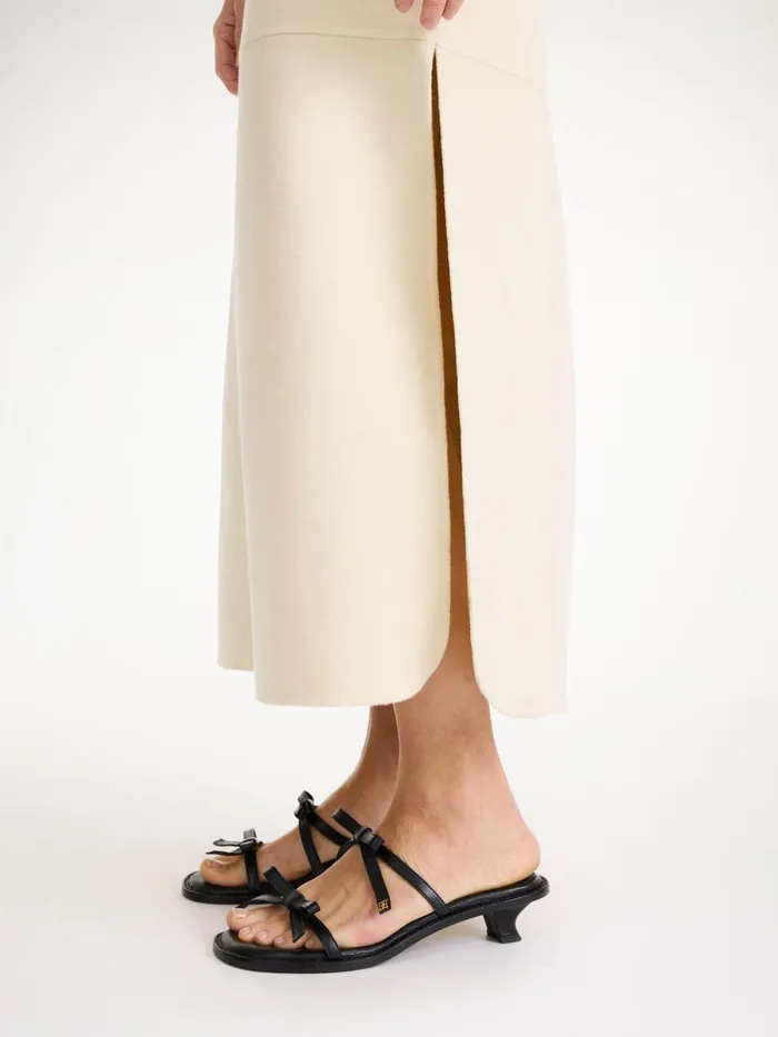Skirts Women By Malene Birger Angello Wool Midi Skirt Pearl Skirts Women By Malene Birger Angello Wool Midi Skirt Pearl