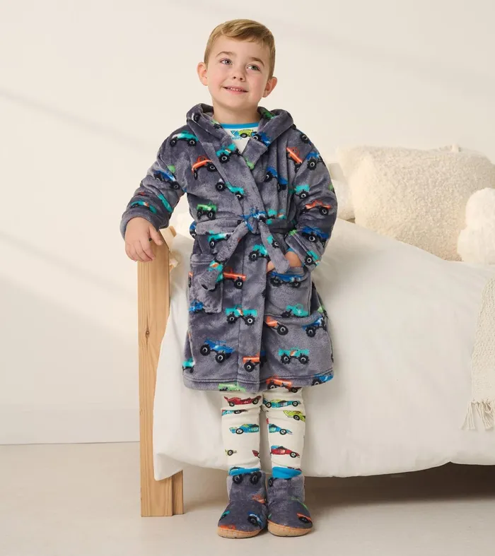 Sleepwear Boys Hatley Baby Boys Monster Trucks Fleece Robe