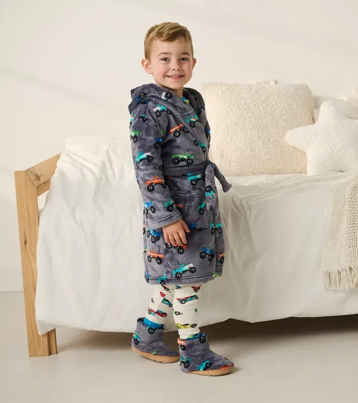 Sleepwear Boys Hatley Baby Boys Monster Trucks Fleece Robe