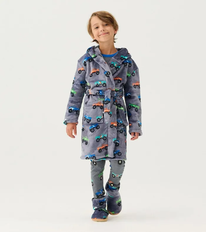 Sleepwear Boys Hatley Baby Boys Monster Trucks Fleece Robe