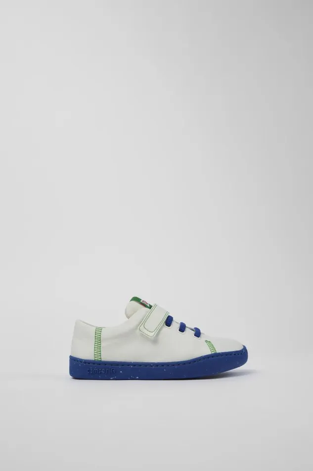 Sneakers Kids Camper Twins White Textile Slipon
