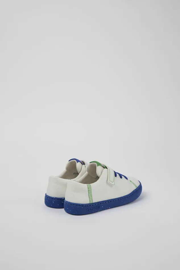 Sneakers Kids Camper Twins White Textile Slipon
