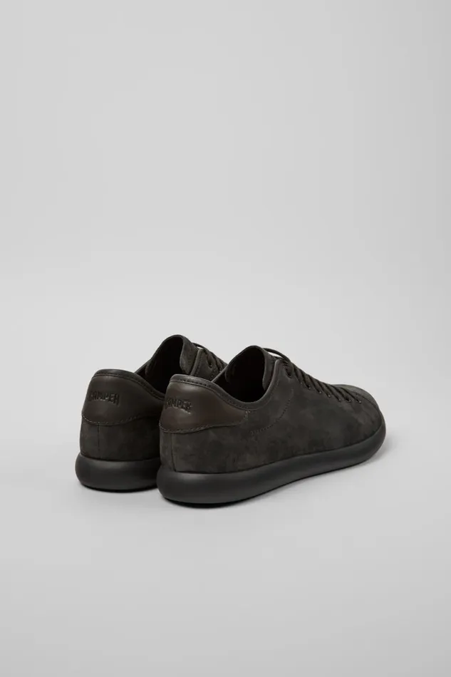 Sneakers Men Camper Pelotas Soller Gray Nubuck And Leather Sneakers