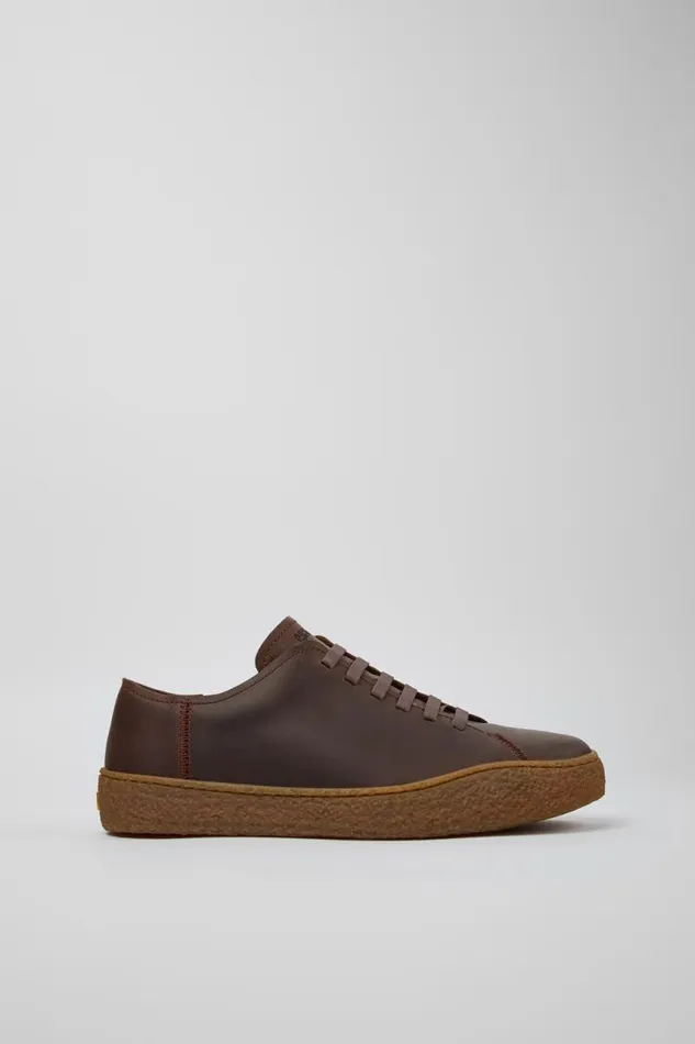 Sneakers Men Camper Peu Terreno Brown Nubuck Shoes