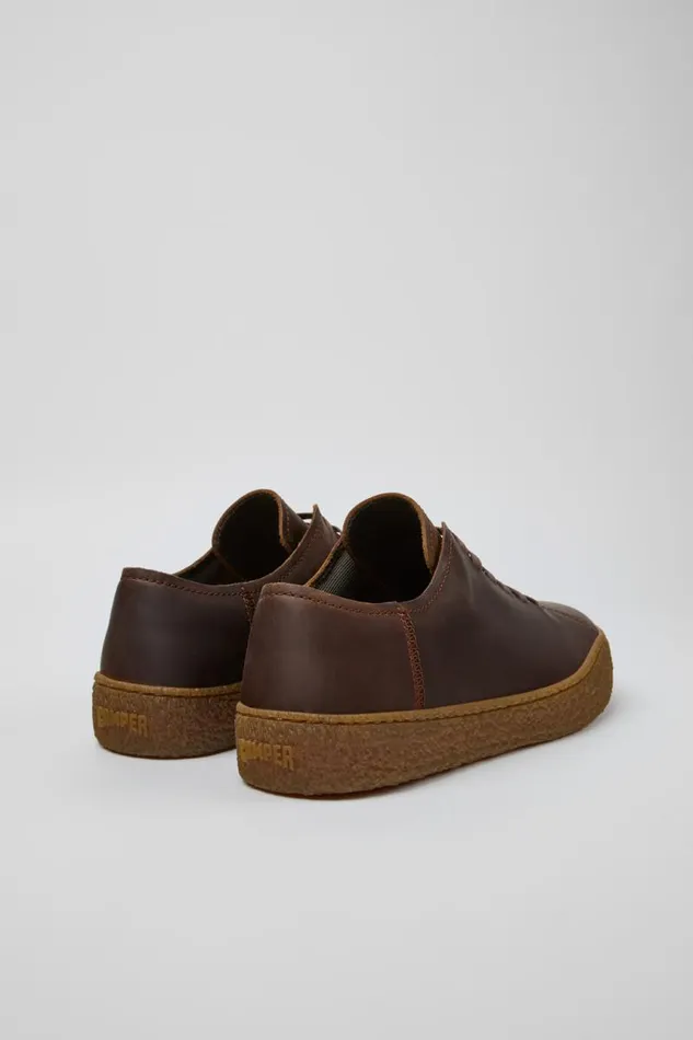 Sneakers Men Camper Peu Terreno Brown Nubuck Shoes
