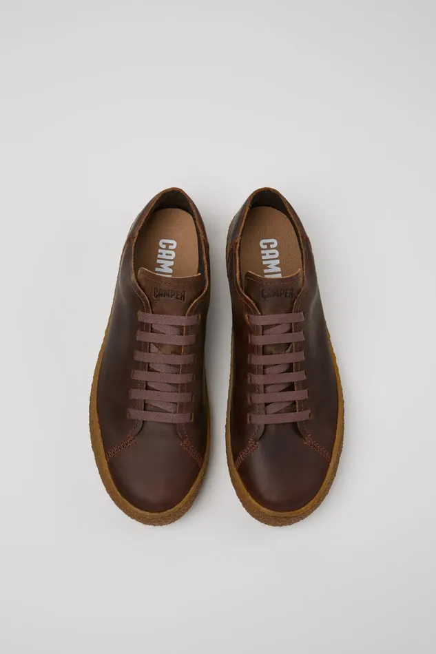 Sneakers Men Camper Peu Terreno Brown Nubuck Shoes
