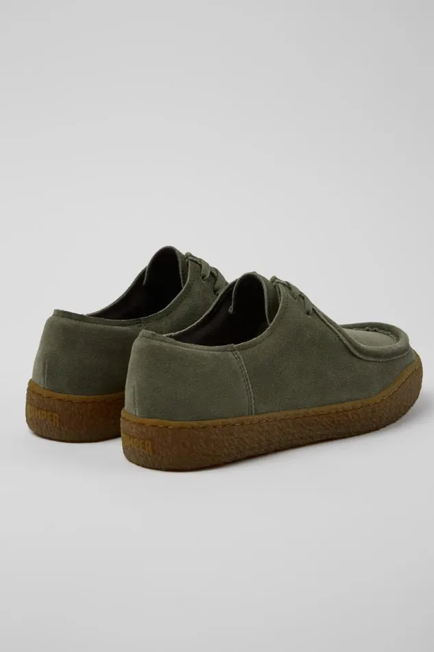 Sneakers Men Camper Peu Terreno Green Nubuck Shoes