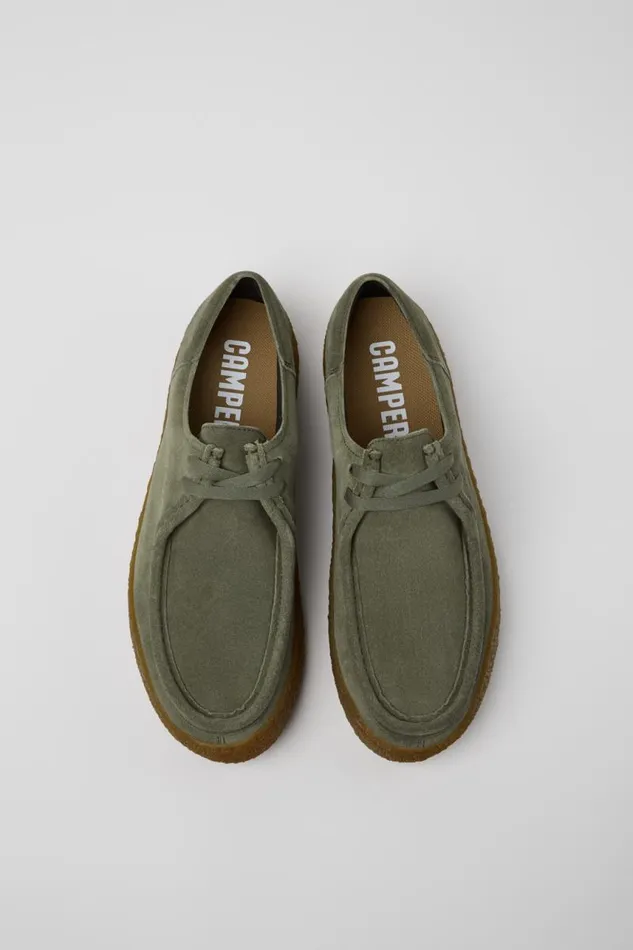 Sneakers Men Camper Peu Terreno Green Nubuck Shoes