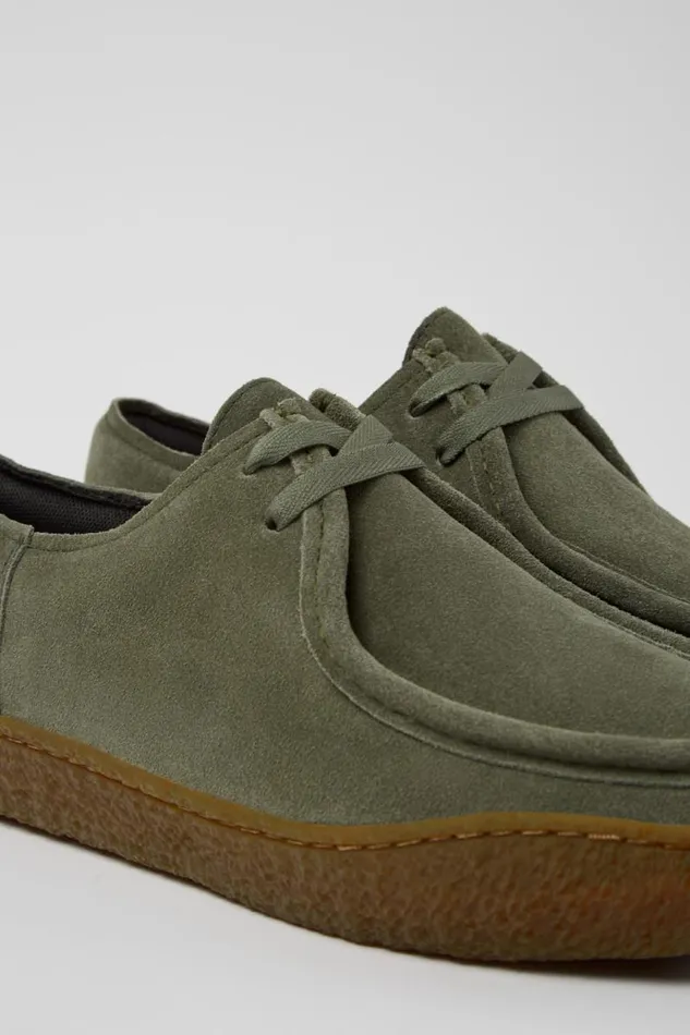 Sneakers Men Camper Peu Terreno Green Nubuck Shoes
