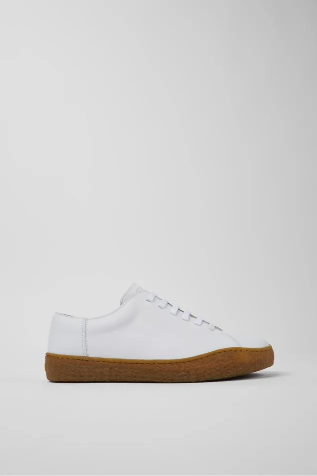 Sneakers Men Camper Peu Terreno White Leather Shoes