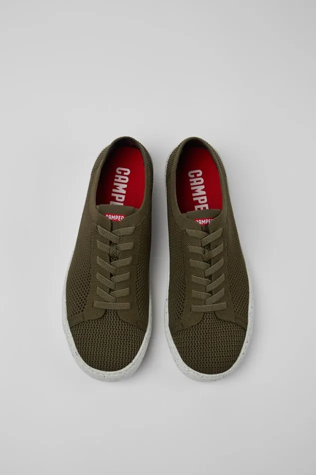 Sneakers Men Camper Peu Touring Green Textile Sneakers