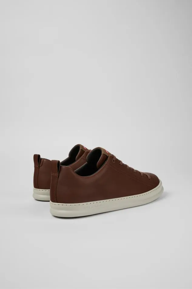 Sneakers Men Camper Runner Brown Leather Sneakers