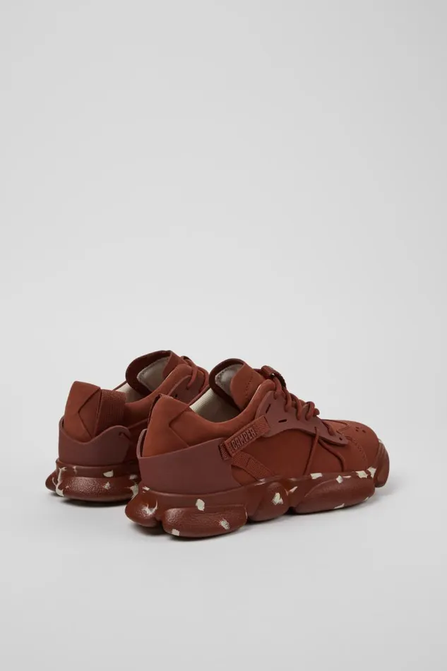 Sneakers Women Camper Karst Red Nubuck And Textile Sneakers Sneakers Women Camper Karst Red Nubuck And Textile Sneakers