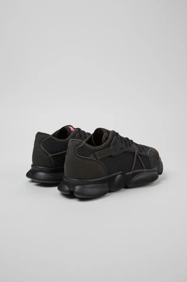 Sneakers Women Camper Karst Sorona Gray And Black Textile Sneaker