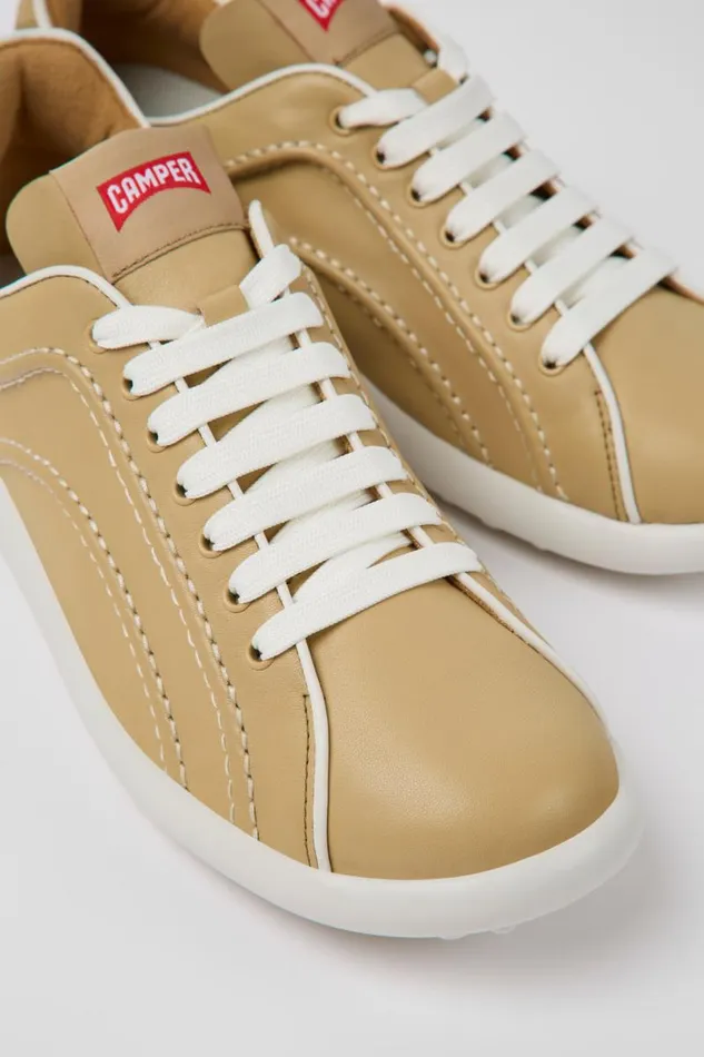 Sneakers Women Camper Pelotas XLite Beige Leather Sneakers