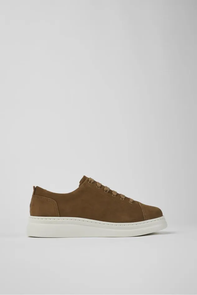 Sneakers Women Camper Runner Up Brown Nubuck Sneakers