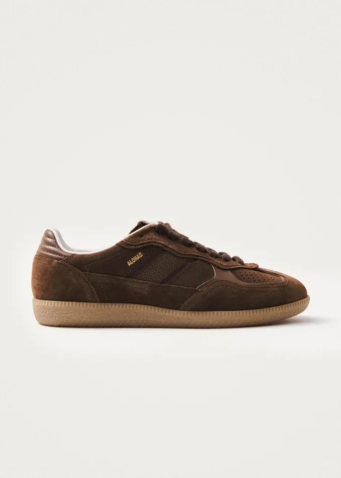 Sneakers WomenMen ALOHAS Tb490 Rife Chocolate Brown Leather Sneakers