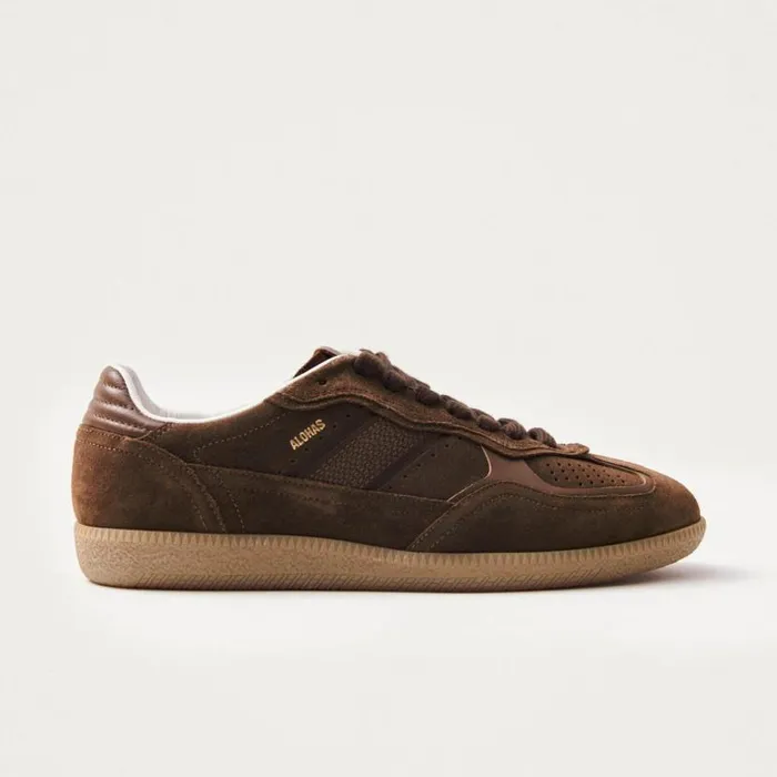 Sneakers WomenMen ALOHAS Tb490 Rife Chocolate Brown Leather Sneakers