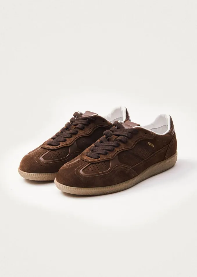 Sneakers WomenMen ALOHAS Tb490 Rife Chocolate Brown Leather Sneakers