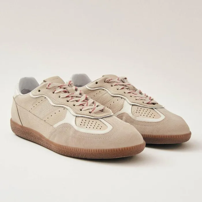 Sneakers WomenMen ALOHAS Tb490 Rife Grain Cream Leather Sneakers