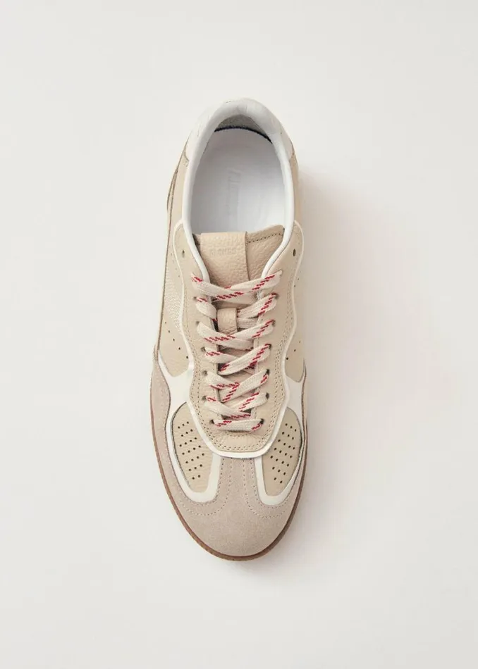 Sneakers WomenMen ALOHAS Tb490 Rife Grain Cream Leather Sneakers