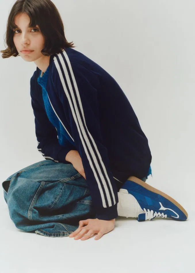 Sneakers WomenMen ALOHAS Tb490 Rife Sheen Blue Leather Sneakers