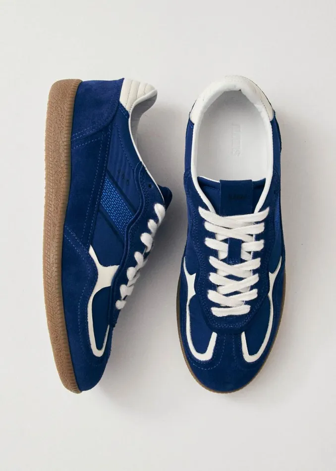 Sneakers WomenMen ALOHAS Tb490 Rife Sheen Blue Leather Sneakers