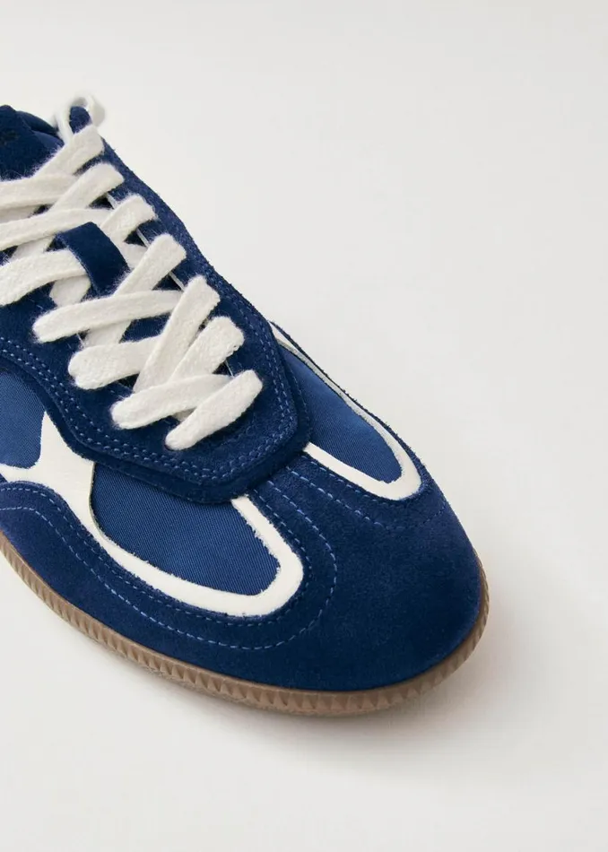 Sneakers WomenMen ALOHAS Tb490 Rife Sheen Blue Leather Sneakers