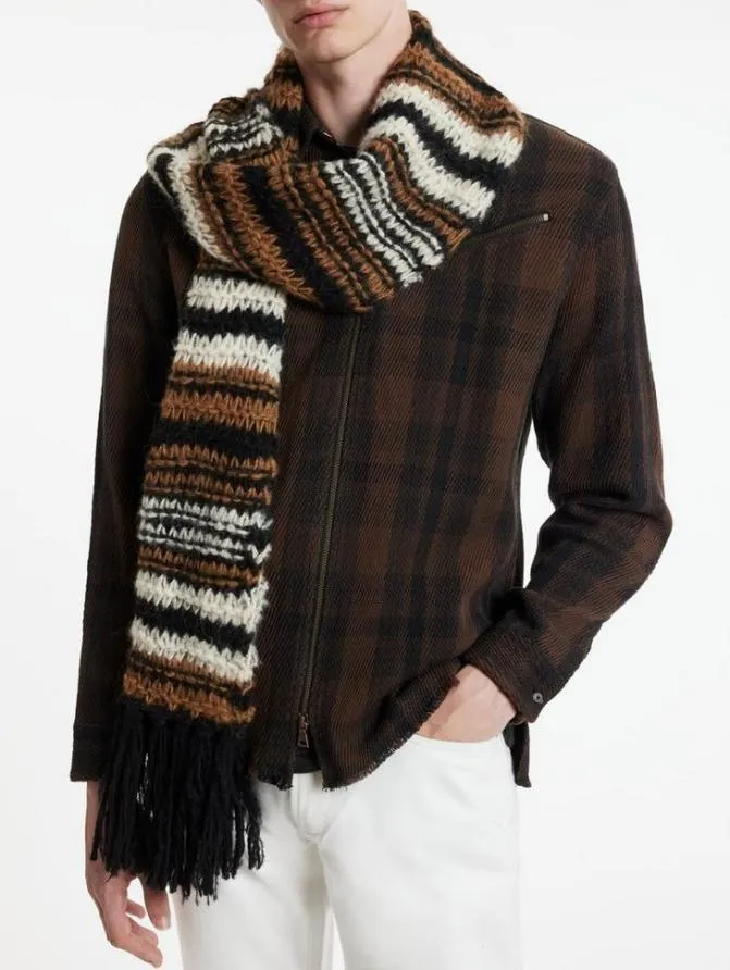 SOBRALIA SCARF Caramel Accessories John Varvatos Scarves