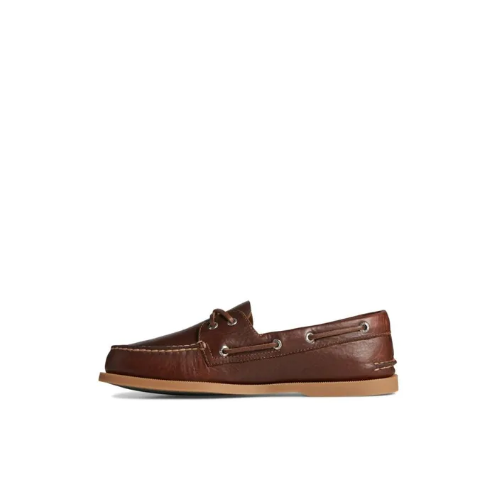 Sperry Authentic Original Pull Up Leather Boat Shoe Dark Beige Men Boat Shoes