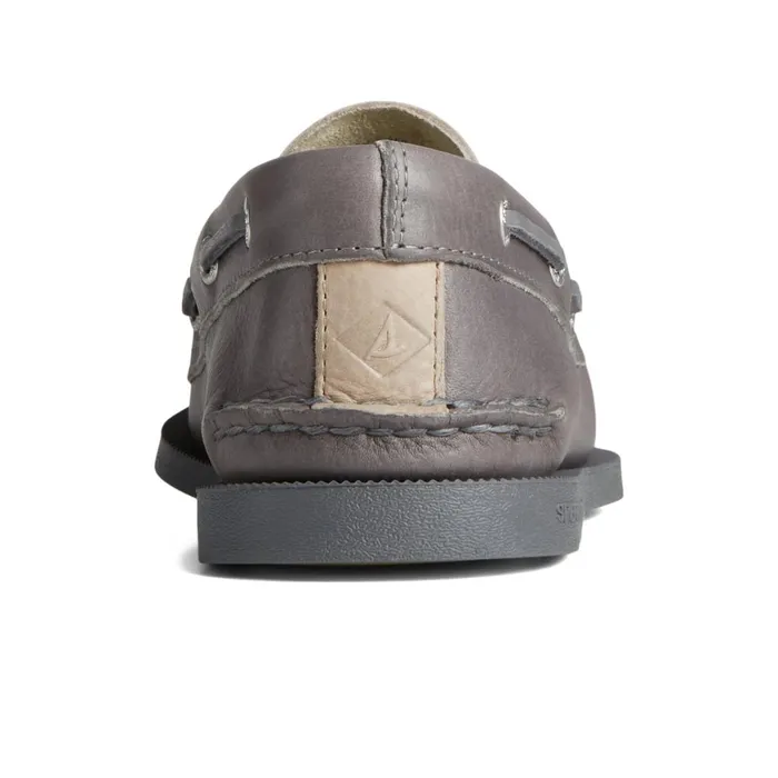 Sperry Authentic Original Tumbled Boat Shoe Grey Men Boat Shoes