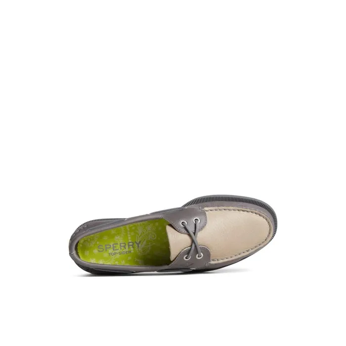 Sperry Authentic Original Tumbled Boat Shoe Grey Men Boat Shoes
