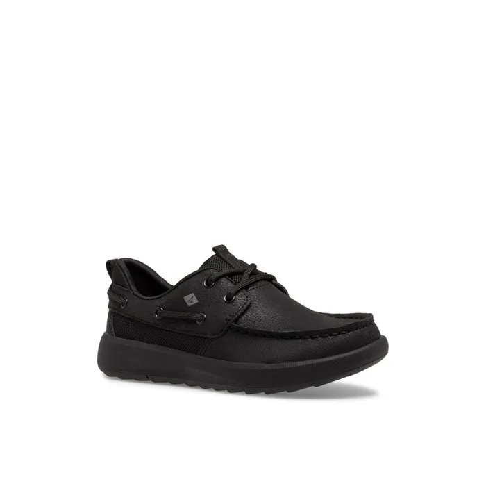 Sperry Fairwater PLUSHWAVE Boat Shoe Black Kids Sneakers