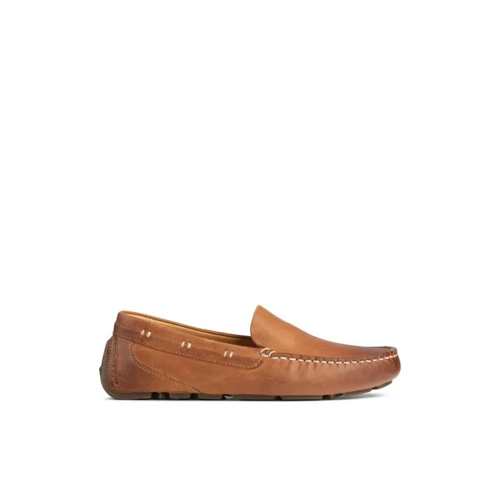 Sperry Gold Cup Harpswell Driver Medium Beige Men Boat Shoes