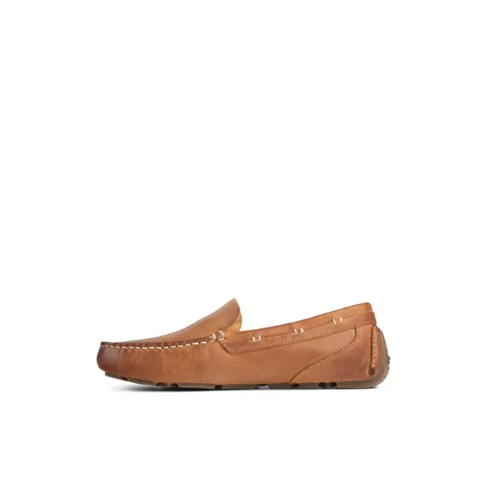 Sperry Gold Cup Harpswell Driver Medium Beige Men Boat Shoes