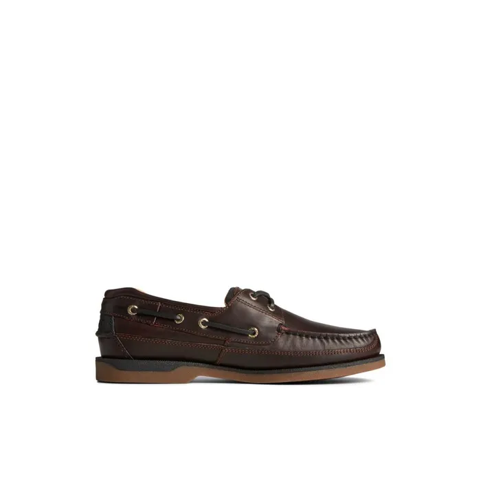 Sperry Gold Cup Mako Boat Shoe Dark Brown Men Boat Shoes