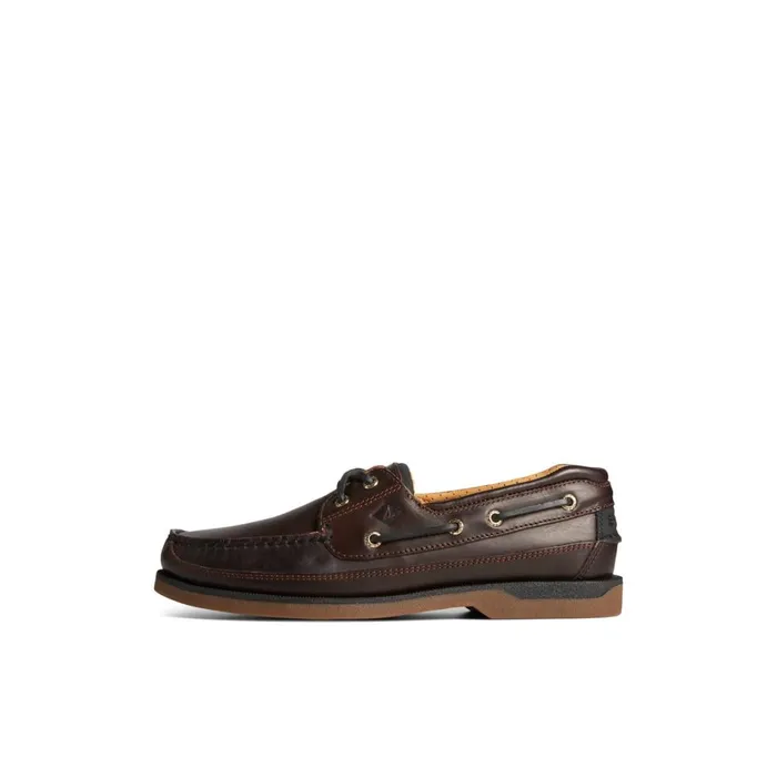 Sperry Gold Cup Mako Boat Shoe Dark Brown Men Boat Shoes