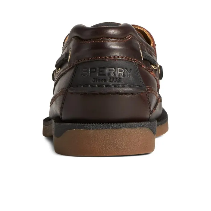 Sperry Gold Cup Mako Boat Shoe Dark Brown Men Boat Shoes