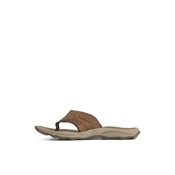 Sperry Outer Banks Flip Flop Brown Men Sandals