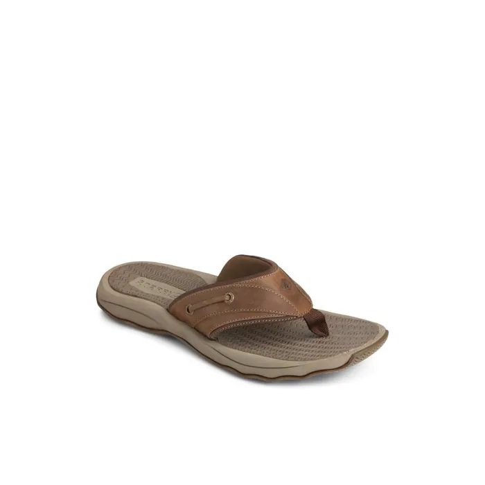 Sperry Outer Banks Flip Flop Brown Men Sandals