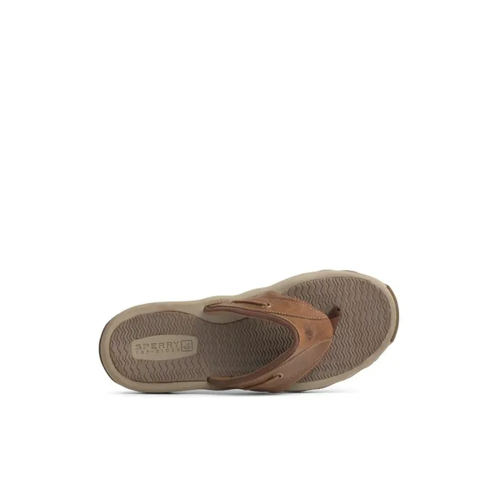 Sperry Outer Banks Flip Flop Brown Men Sandals