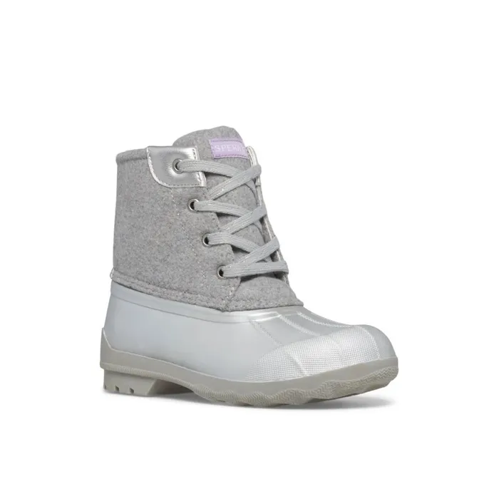 Sperry Port Boot Light Grey Kids Boots