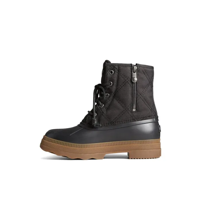 Sperry Saltwater 20 Textile Duck Boot Black Women Boots