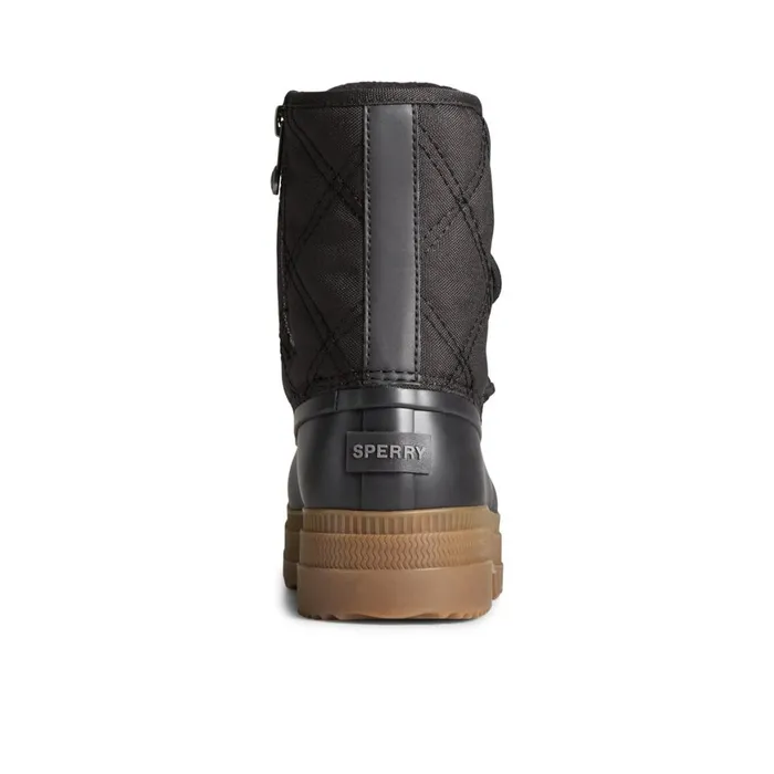 Sperry Saltwater 20 Textile Duck Boot Black Women Boots